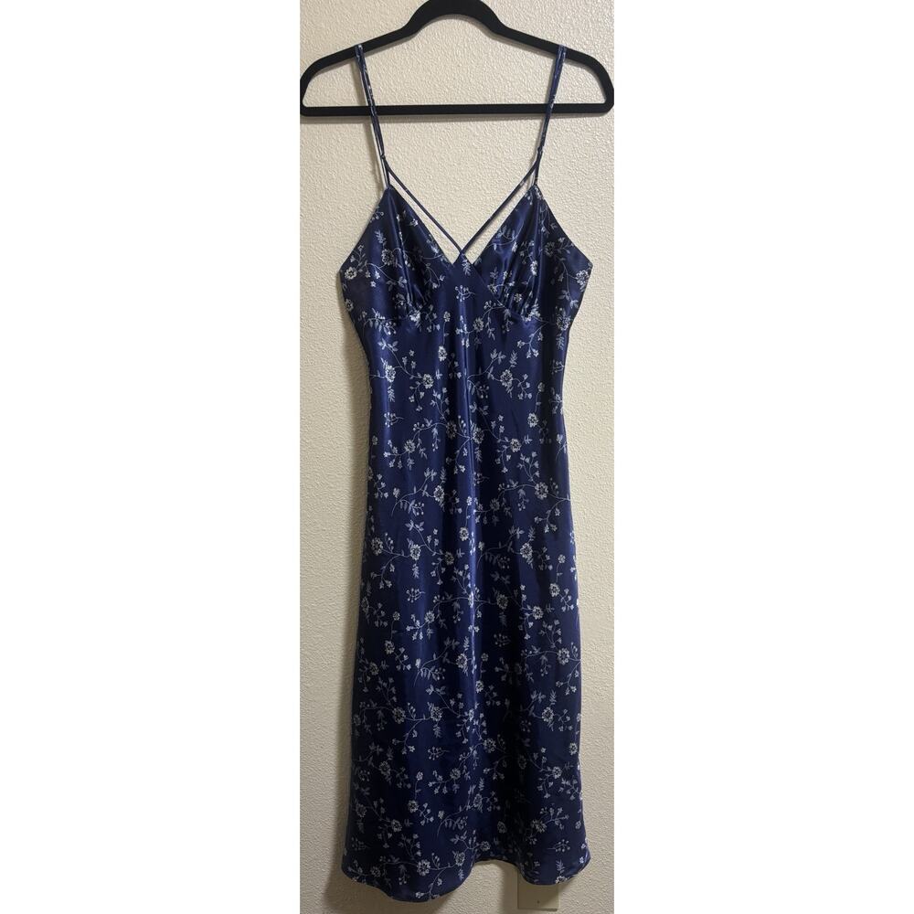 VTG Slip Dress Blue Floral Baby Doll Feminine Fairy Inner Most Women's Size S